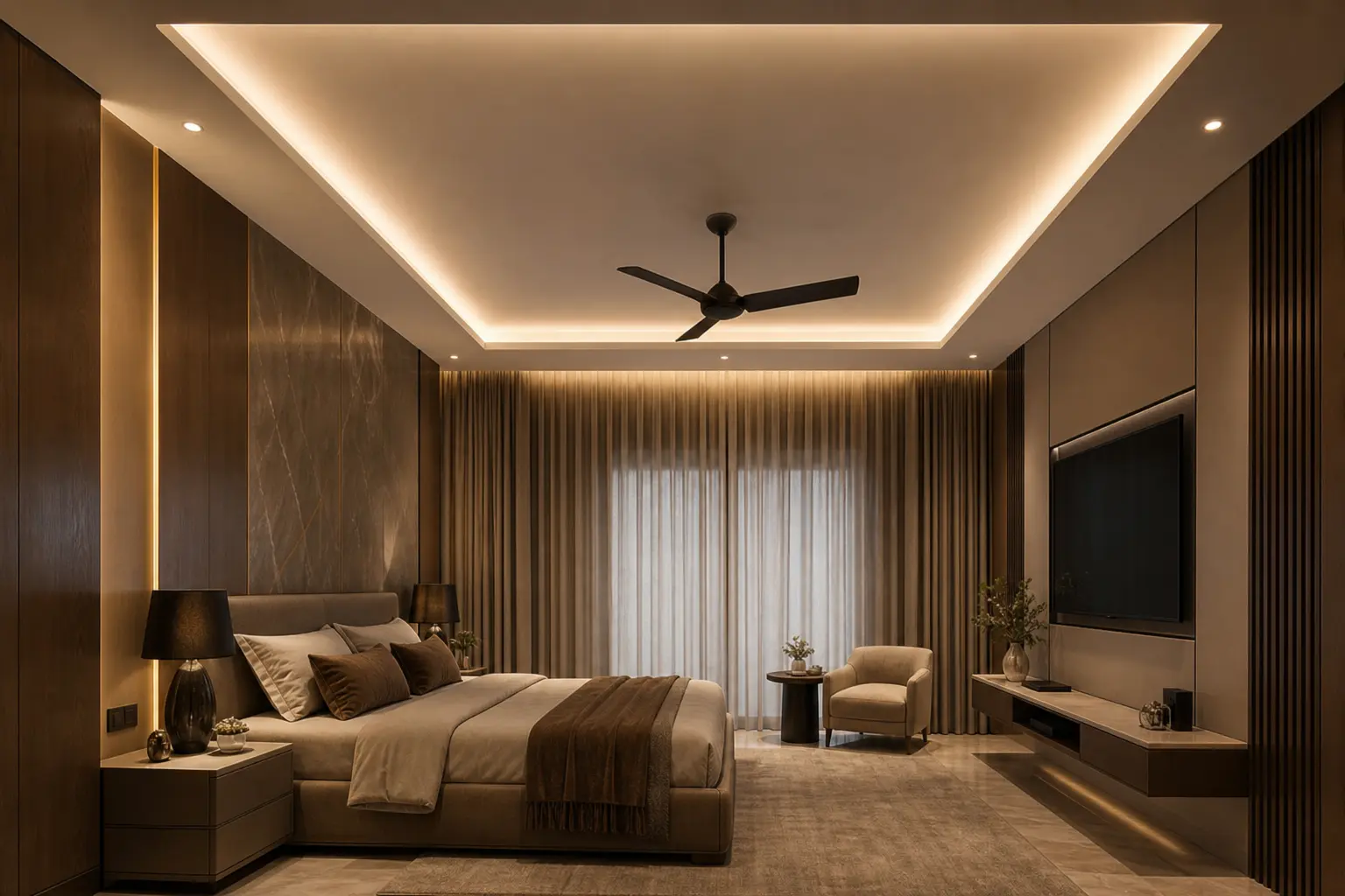 Modern Bedroom False Ceiling Design Ideas