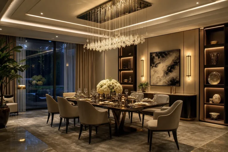 Modern Luxury Dining Room Design Ideas With LED