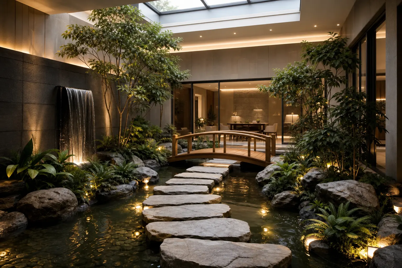 Luxury Indoor Garden Courtyard Ideas