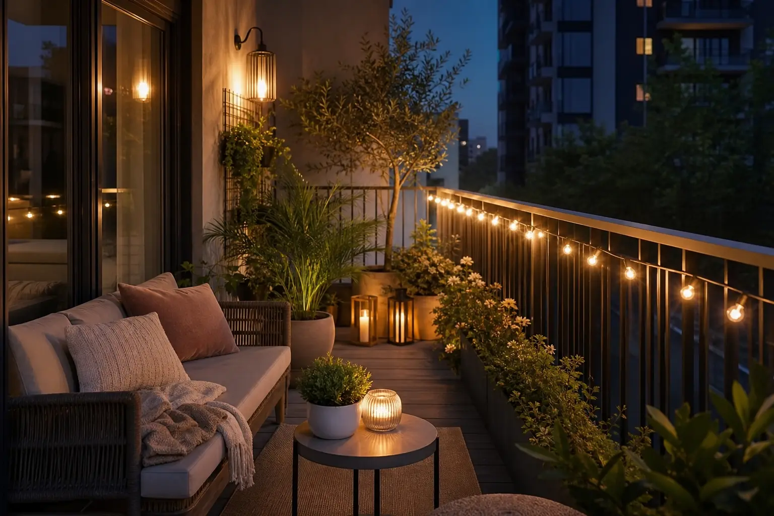 Cozy Modern Balcony Decor Ideas