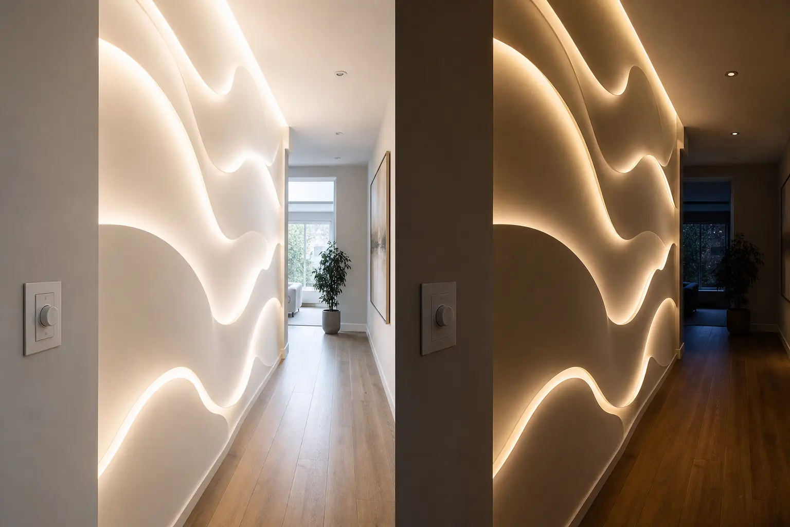Modern Hallway Accent Wall Ideas