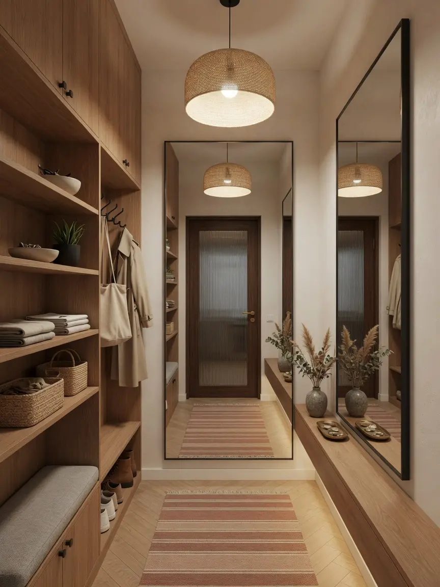 Modern Wooden Entryway Design Ideas