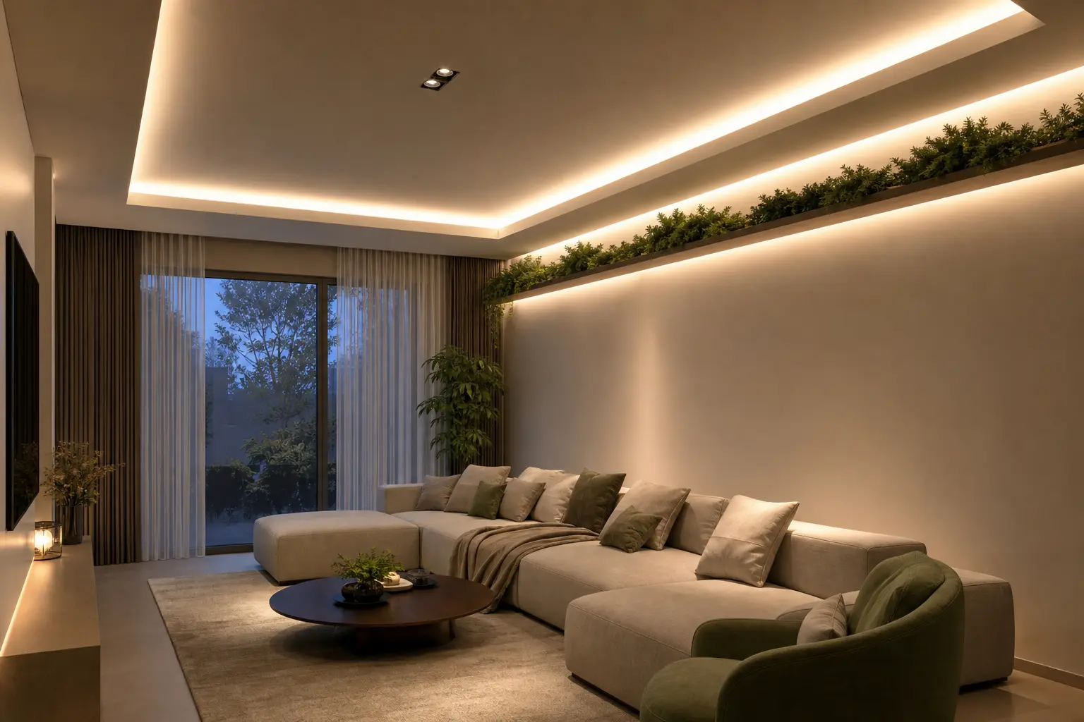 Modern Living Room Ceiling Ideas