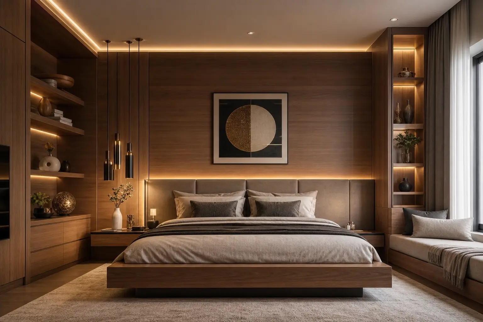 Modern Wooden Bedroom Design Ideas