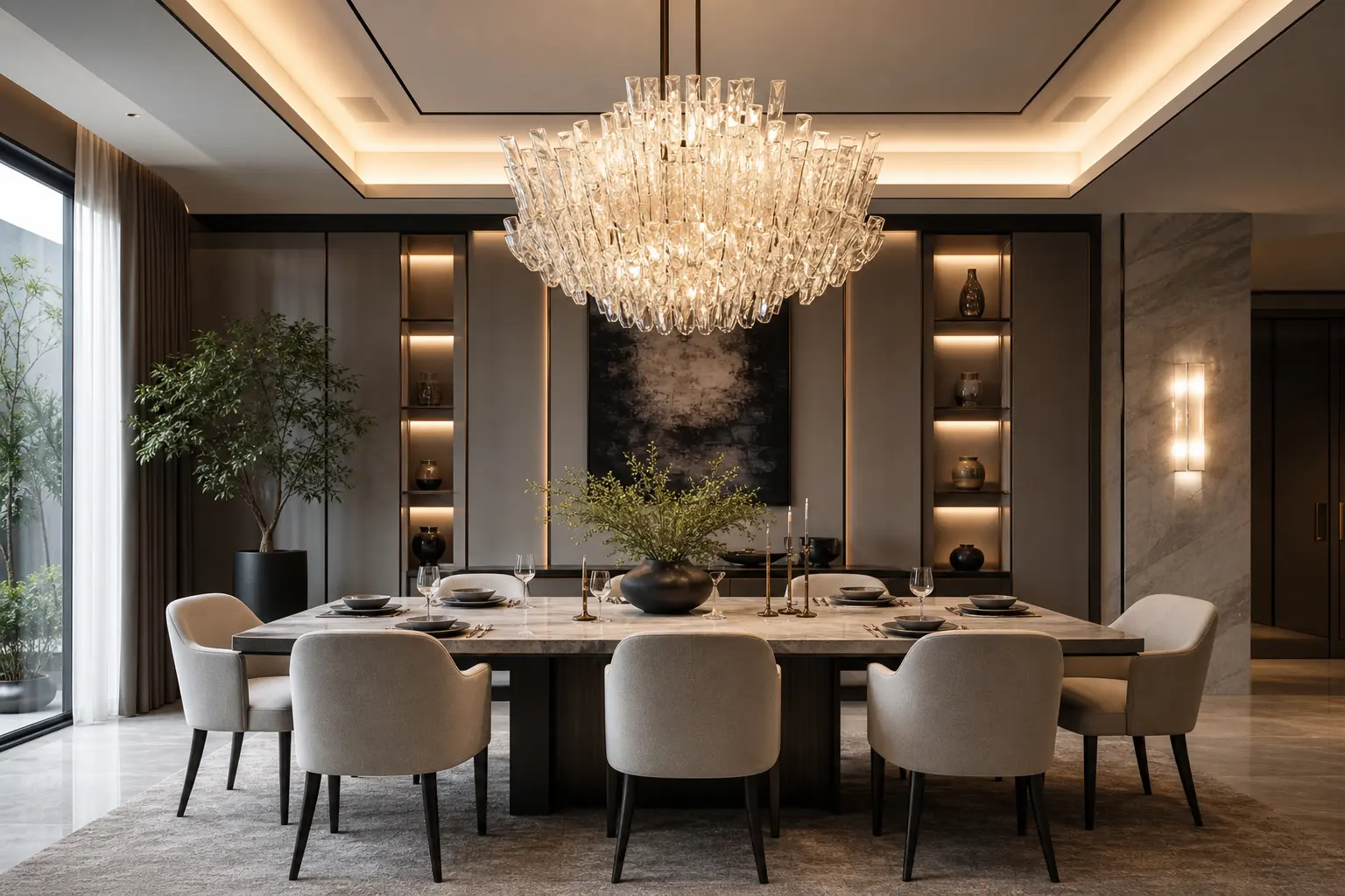 Modern Luxury Dining Room Design Ideas With LED