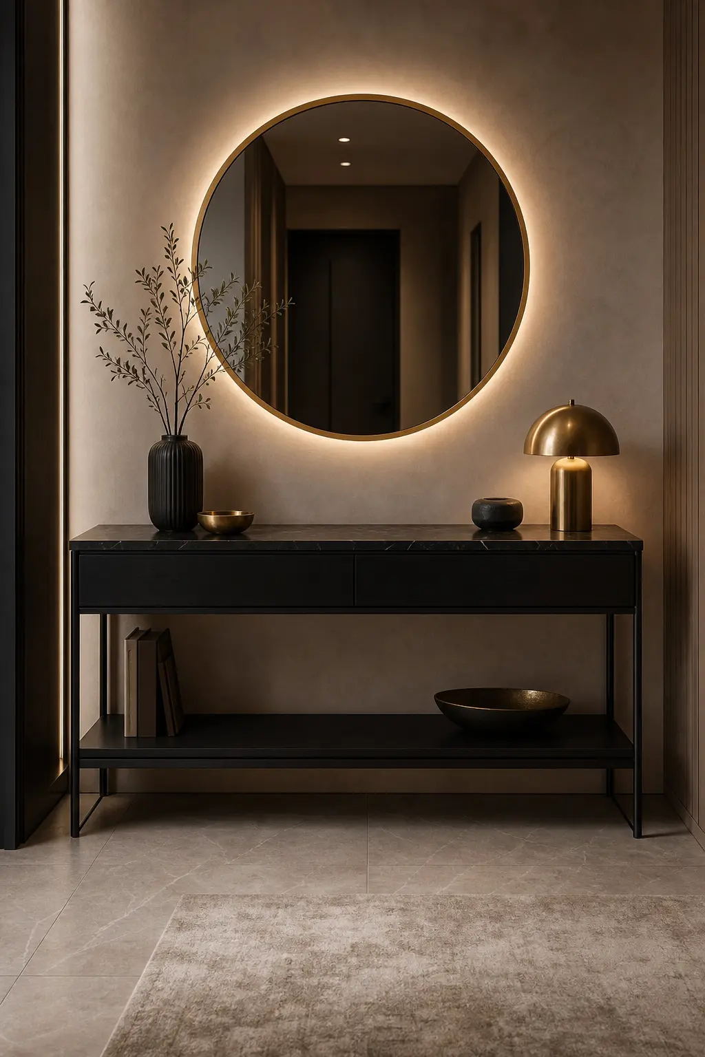 Modern Hallway Entryway Console Table Ideas