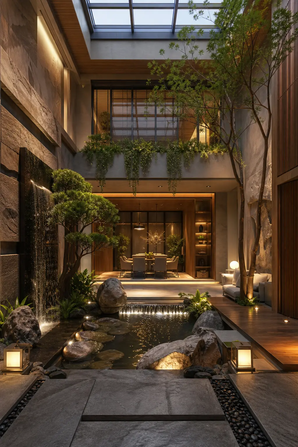 Luxury Indoor Garden Courtyard Ideas