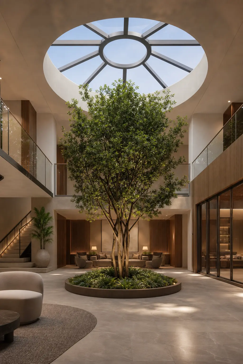 Modern Indoor Courtyard Design Ideas