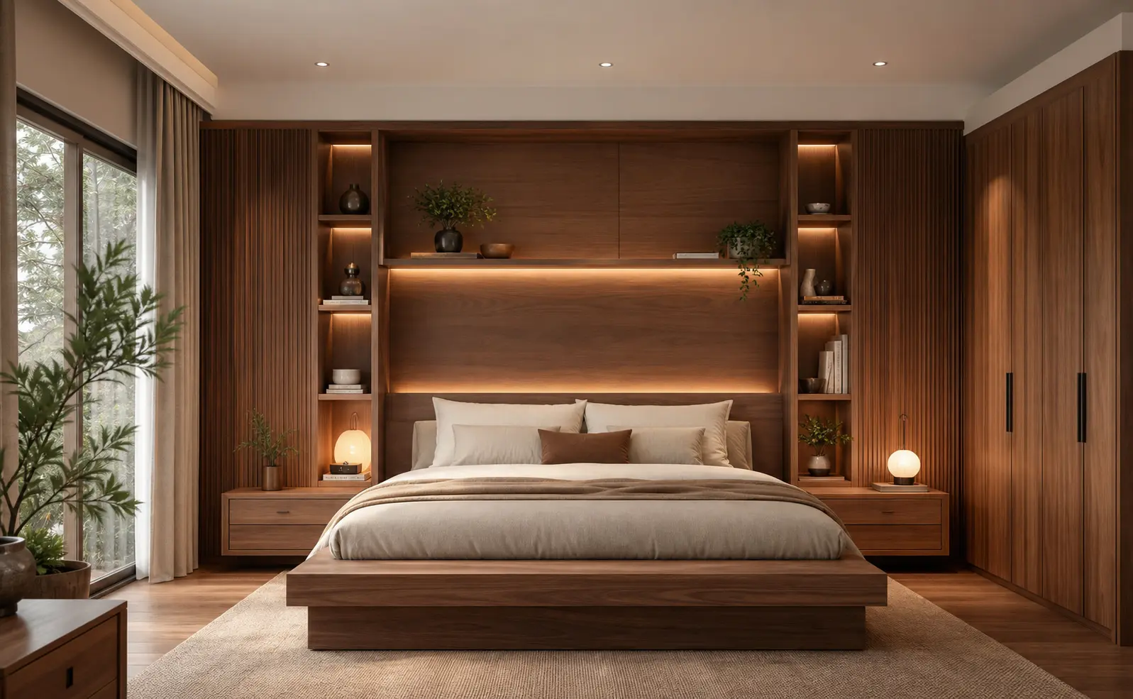 Modern Wooden Bedroom Design Ideas