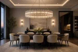 10 Modern Dining Room Ideas with Statement Chandelier Lighting | Elegant Contemporary Decor