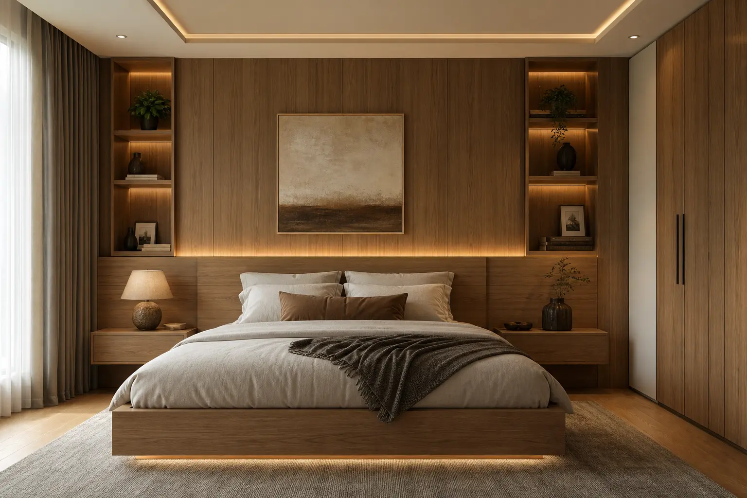 Modern Wooden Bedroom Design Ideas
