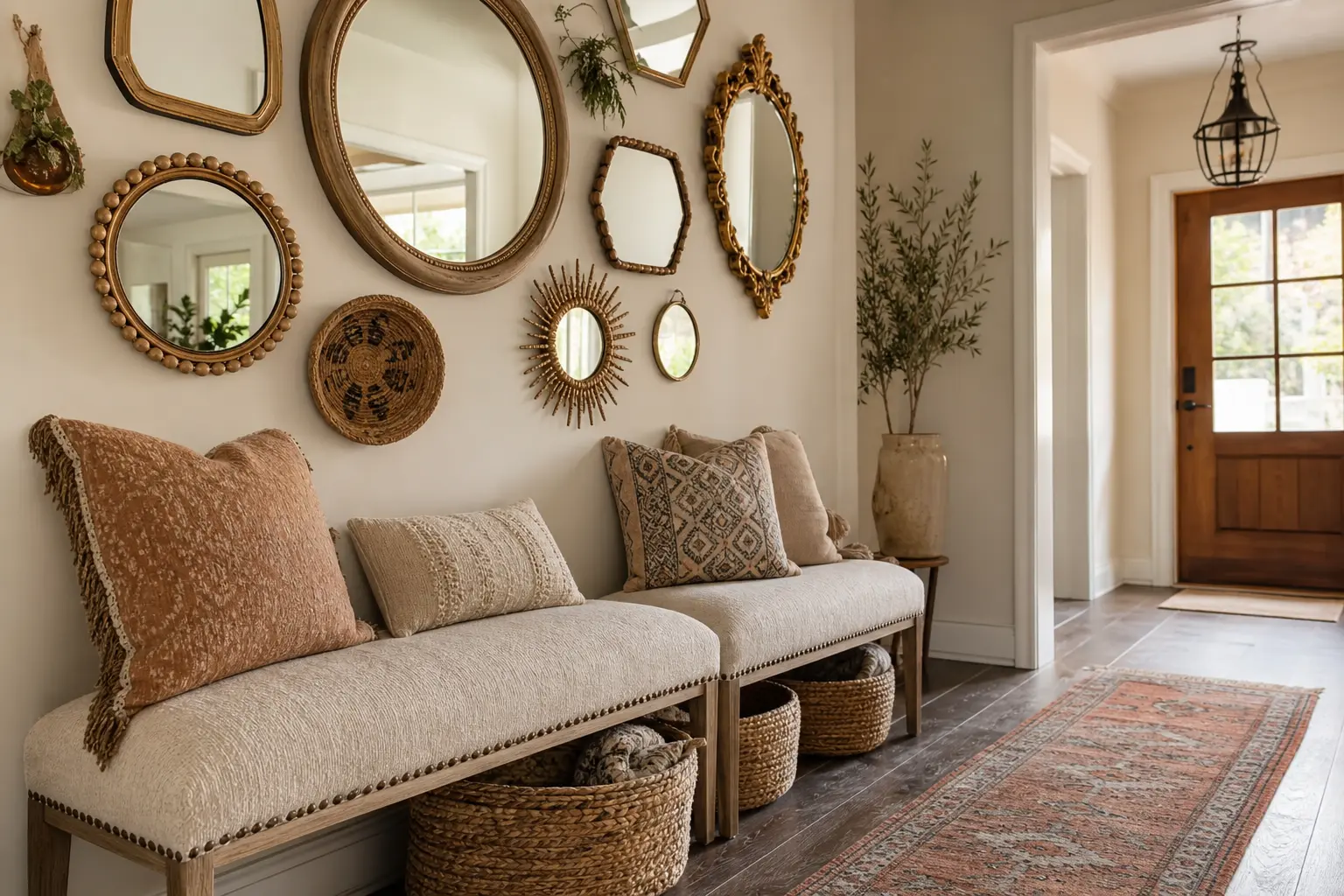 Aesthetic Boho Entryway Decor Ideas