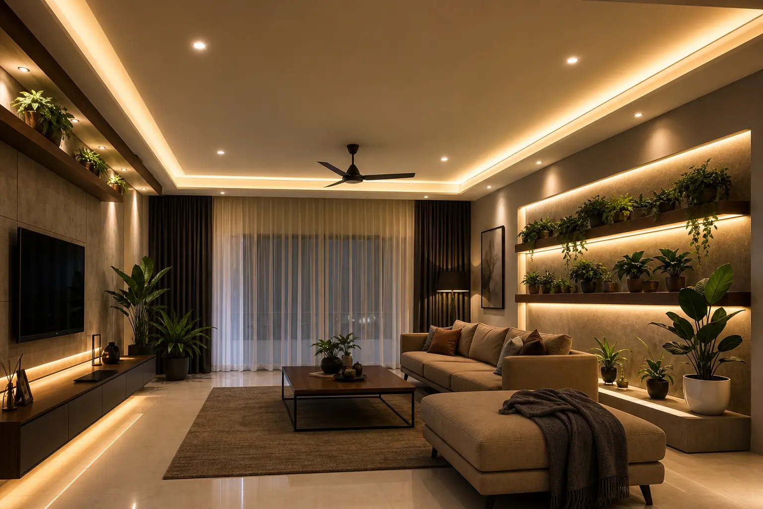 Modern Living Room Ceiling Ideas