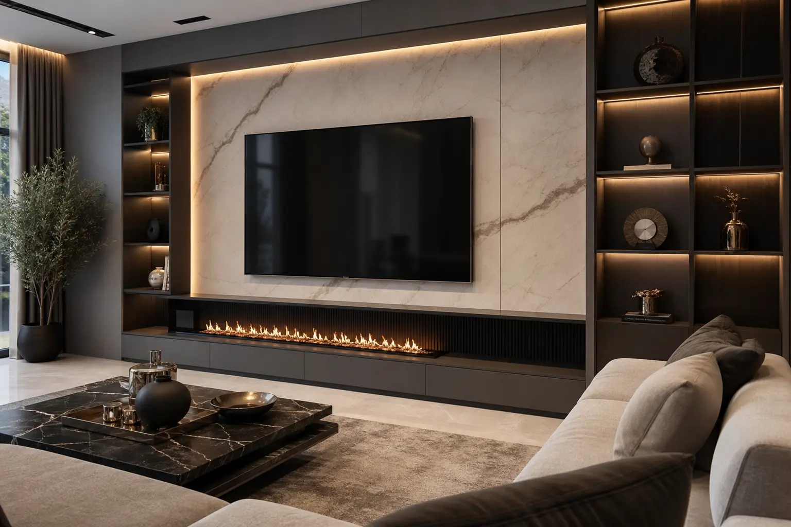 Modern TV Wall Design