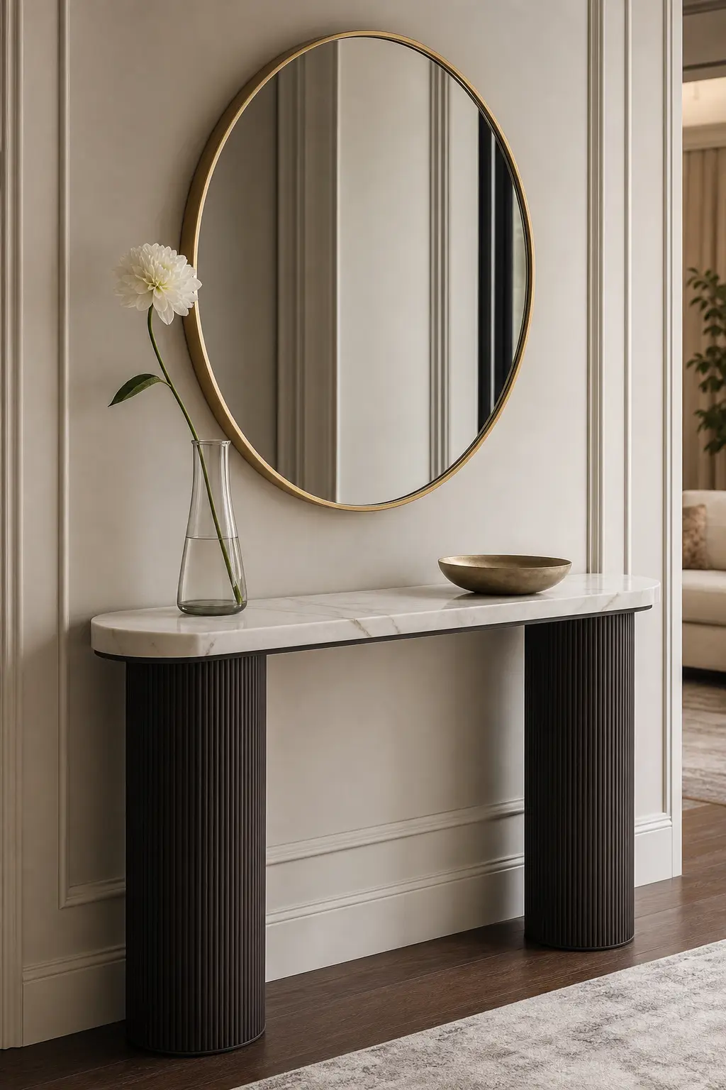 Modern Entryway Console Table Decor Ideas