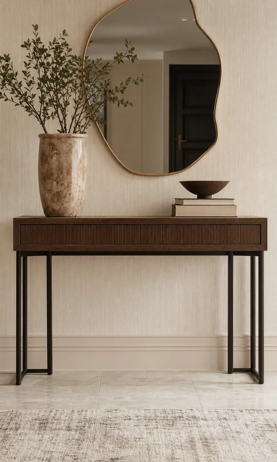 Modern Entryway Console Table Decor Ideas