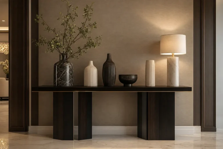 Modern Entryway Console Table Decor Ideas