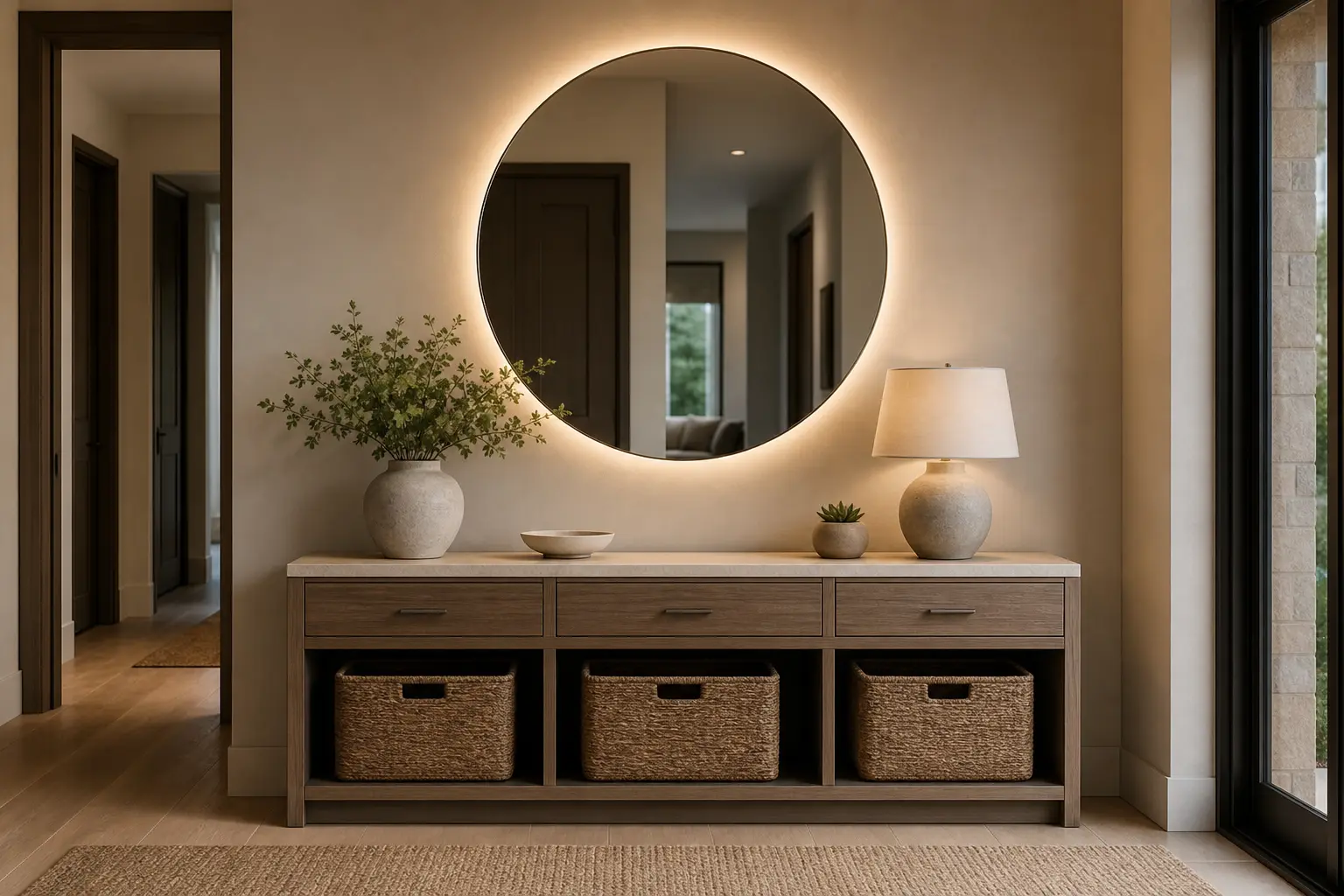 Modern Hallway Entryway Console Table Ideas