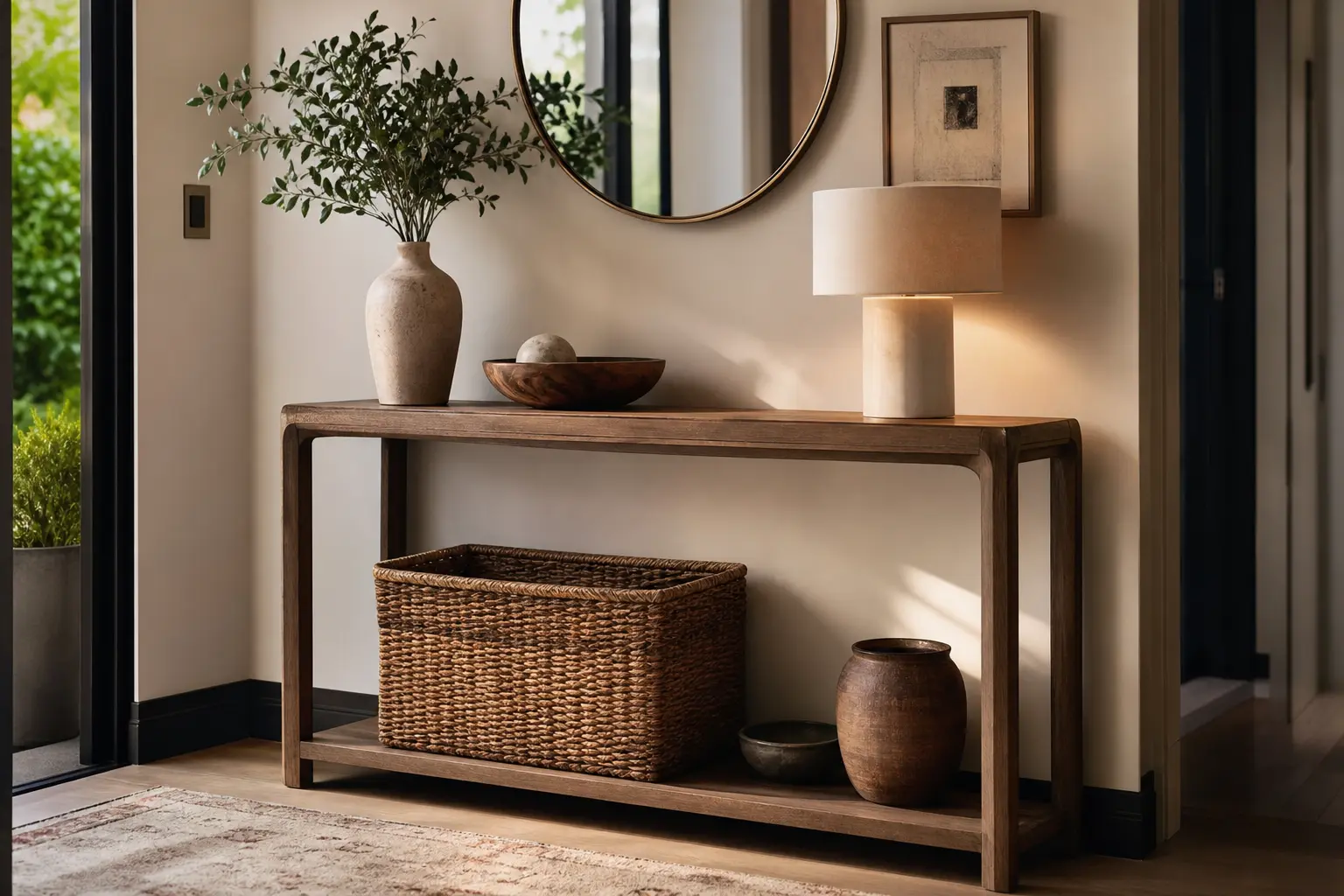 Modern Entryway Console Table Decor Ideas