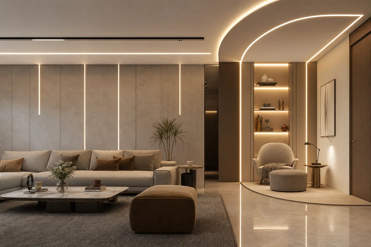 Modern LED False Ceiling Design Ideas for a Luxury
