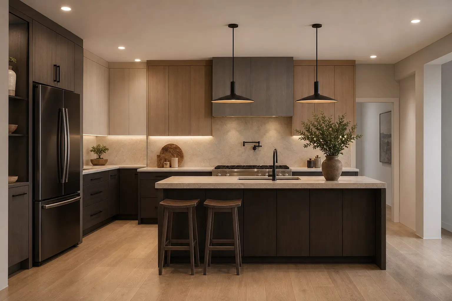 Modern Two Tone Kitchen Cabinet Ideas