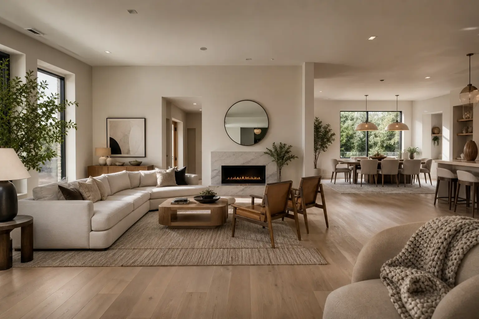 Modern Open Concept Living Room Design Ideas