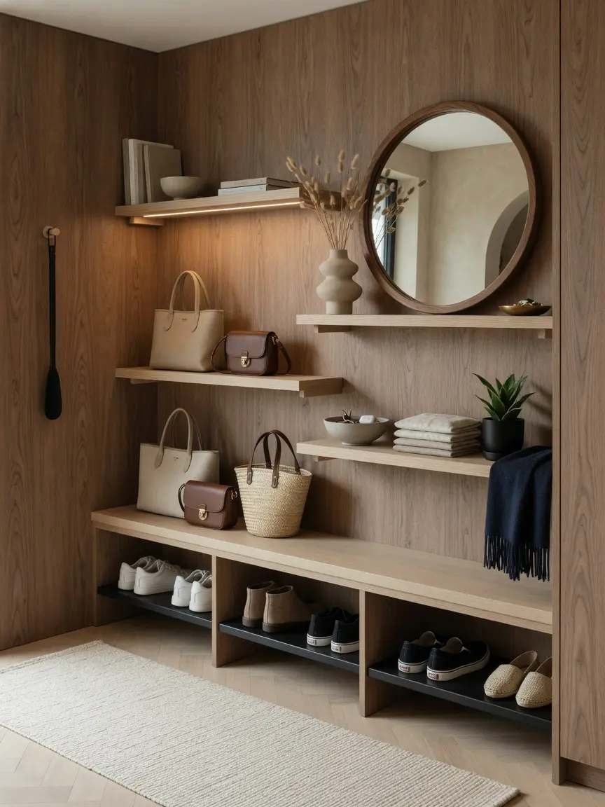 Modern Wooden Entryway Design Ideas