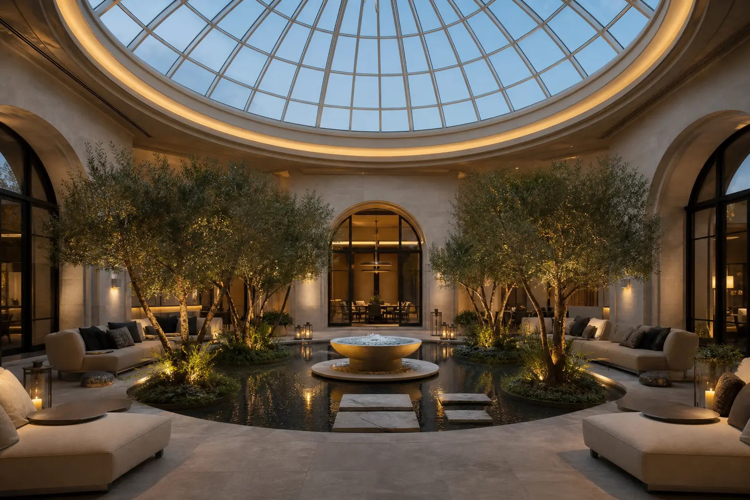 Modern Indoor Courtyard Design Ideas