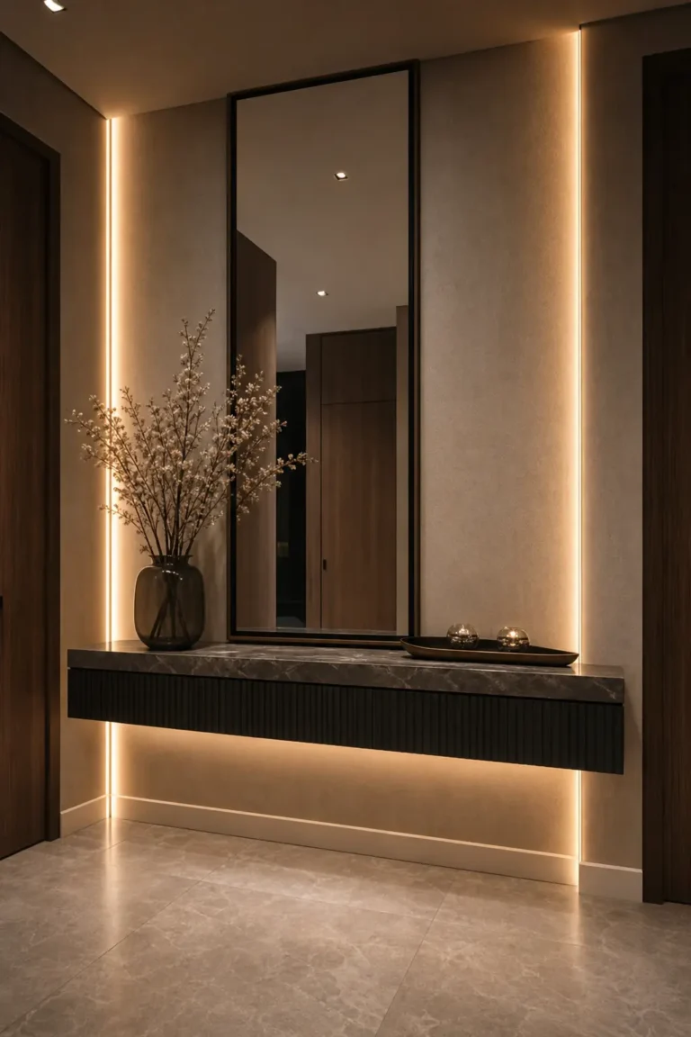 Modern Luxury Hallway Design Ideas with Floating