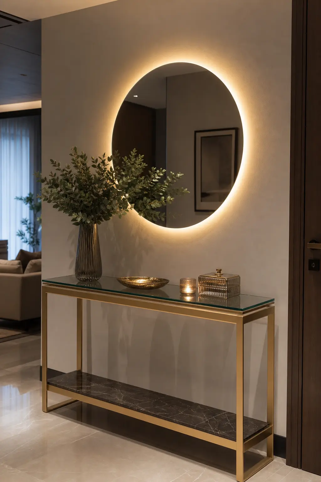 Modern Hallway Entryway Console Table Ideas
