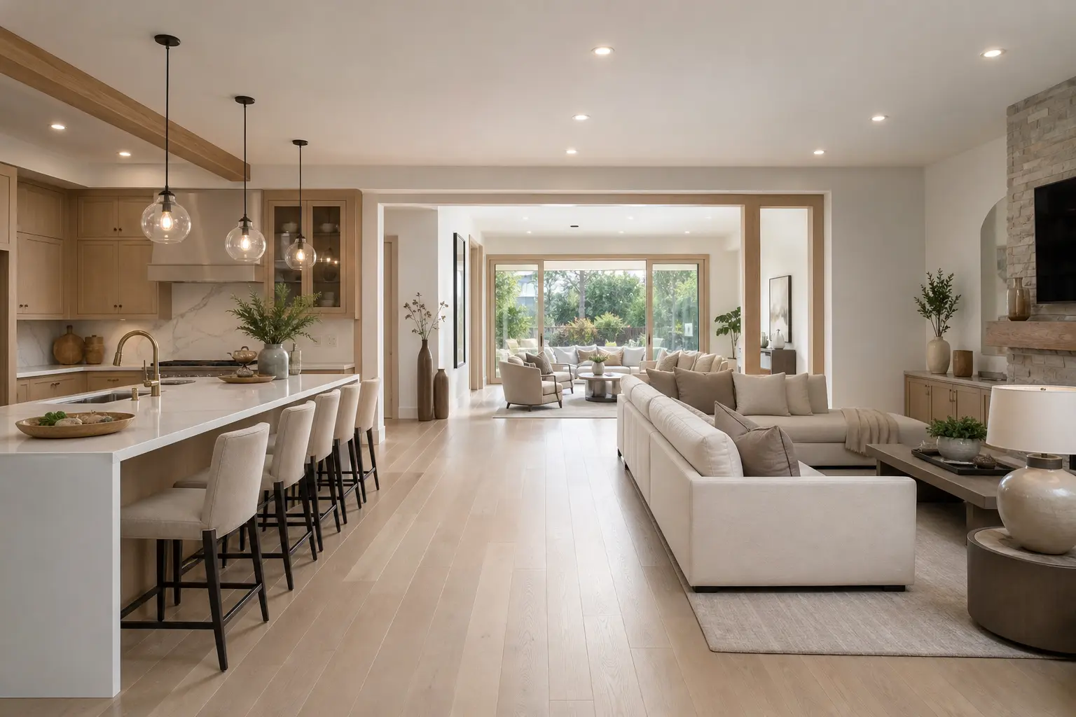 Modern Open Concept Living Room Design Ideas