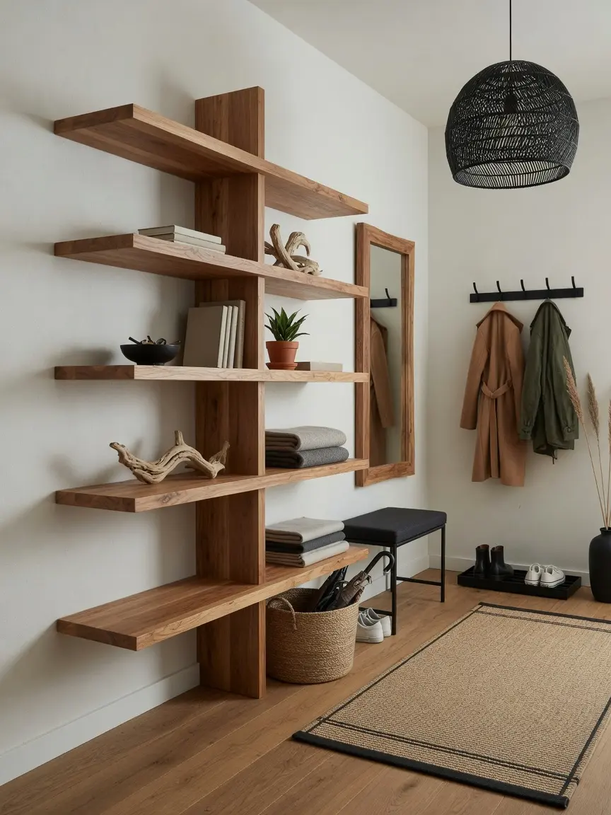 Modern Wooden Entryway Design Ideas