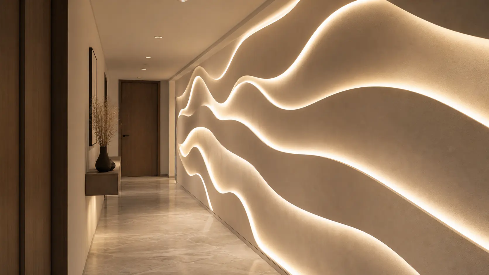 Modern Hallway Accent Wall Ideas