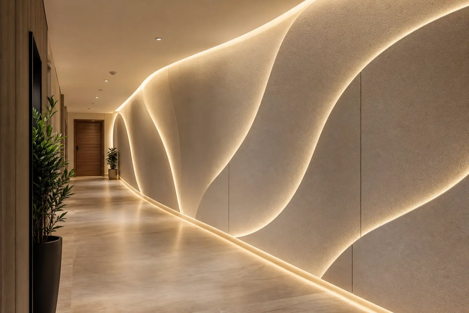 Modern Hallway Accent Wall Ideas