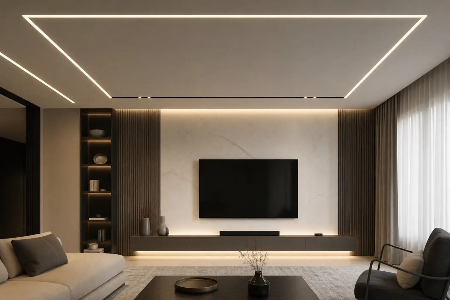 Modern Minimalist False Ceiling Design Ideas