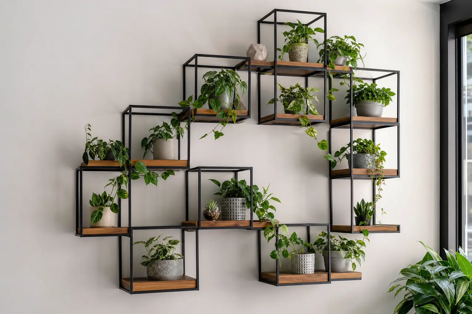 Modern Wall Mounted Plant Shelf Ideas