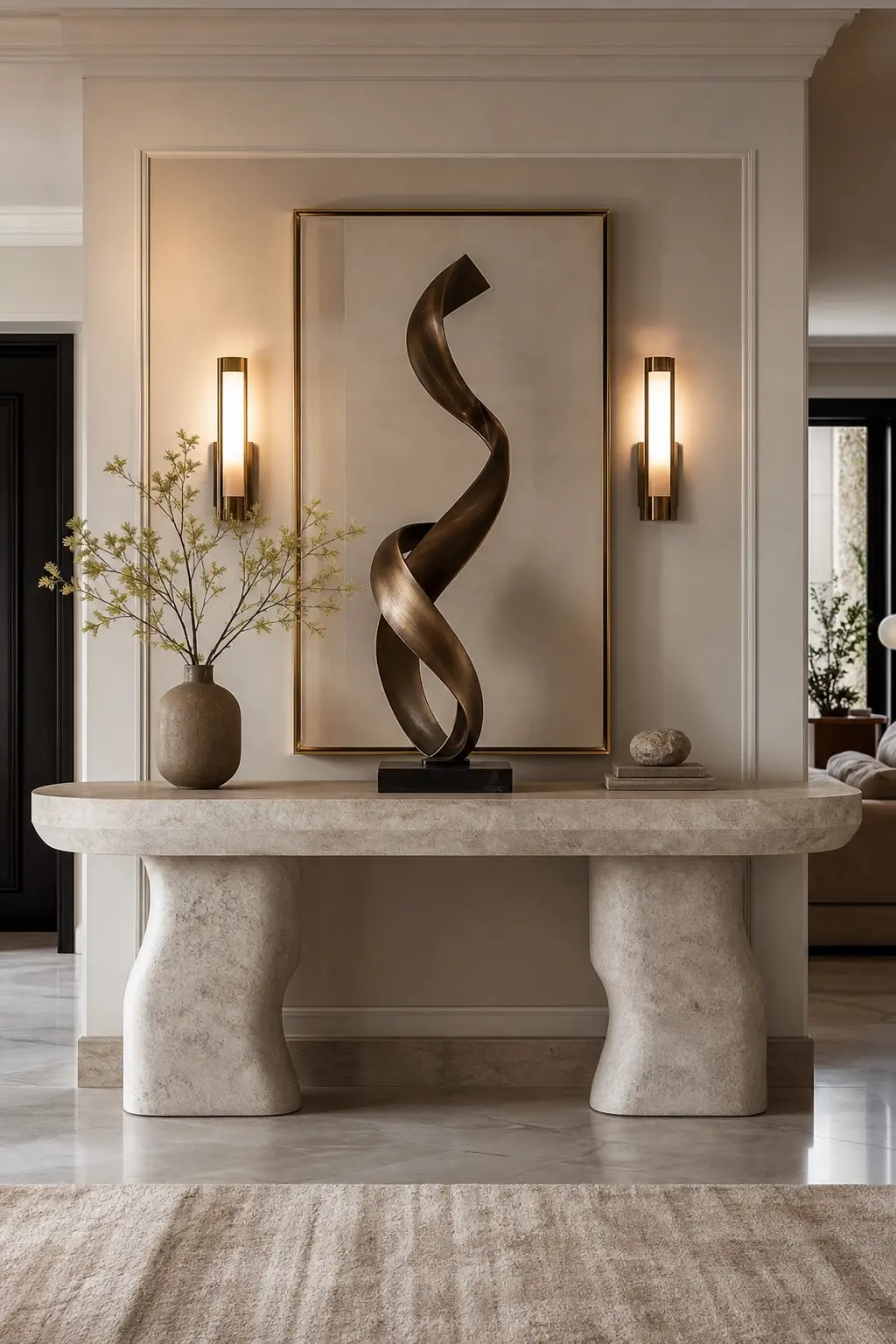 Modern Entryway Console Table Decor Ideas