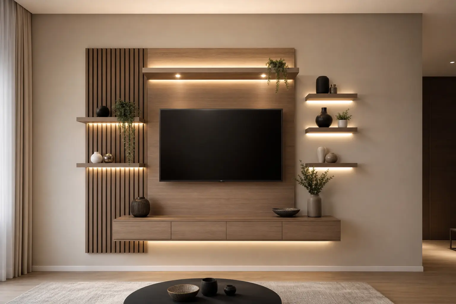 Modern Wooden Slat Wall Decor Ideas