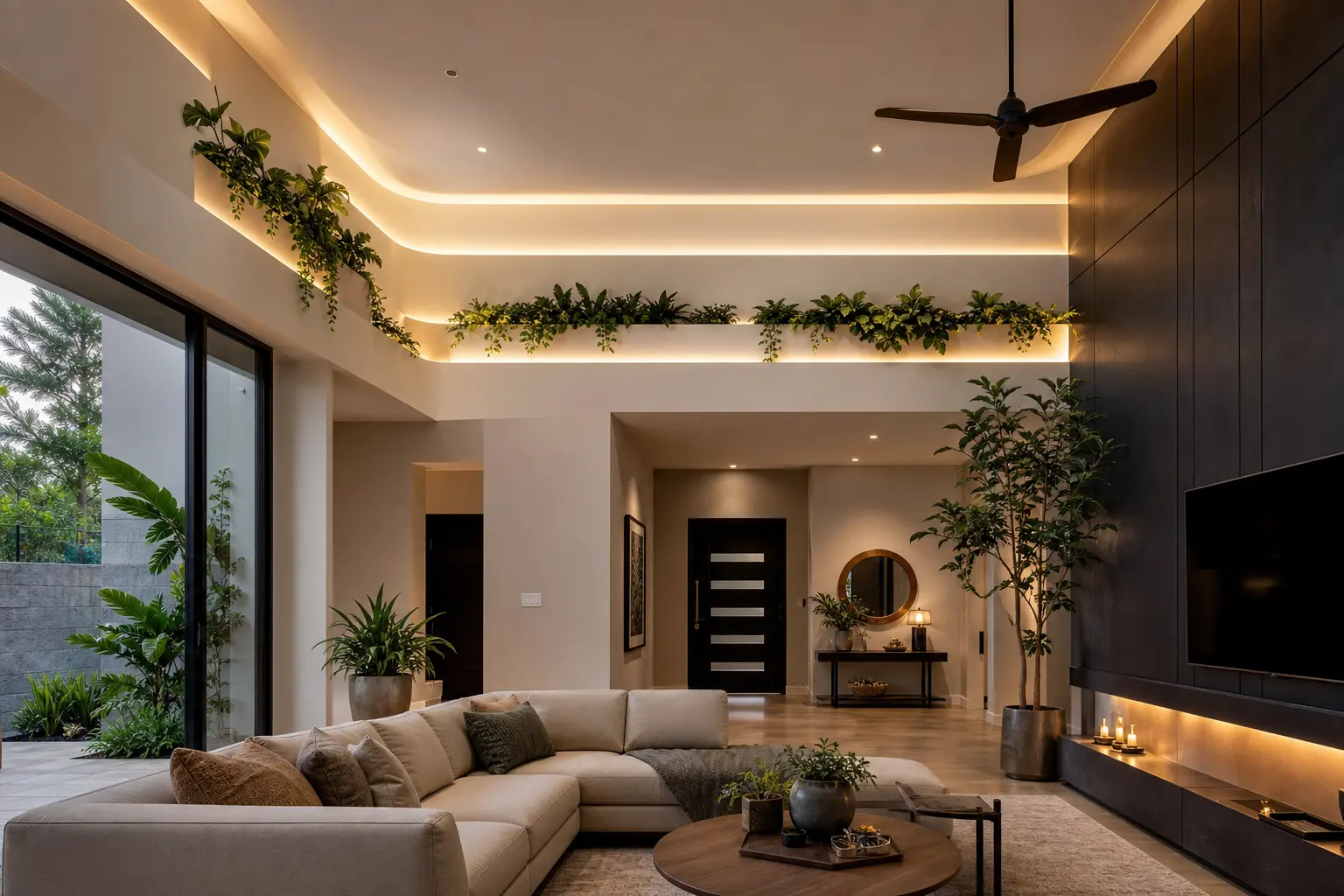 Modern Living Room Ceiling Ideas