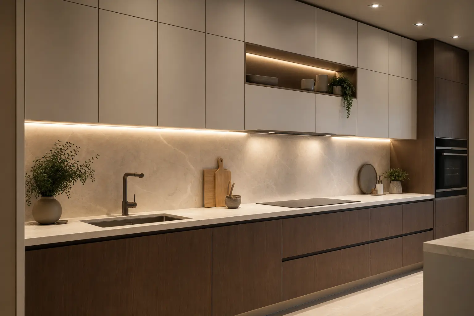Modern Two Tone Kitchen Cabinet Ideas