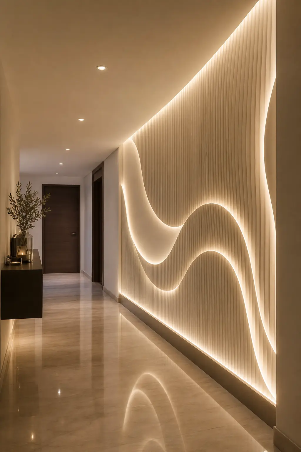 Modern Hallway Accent Wall Ideas