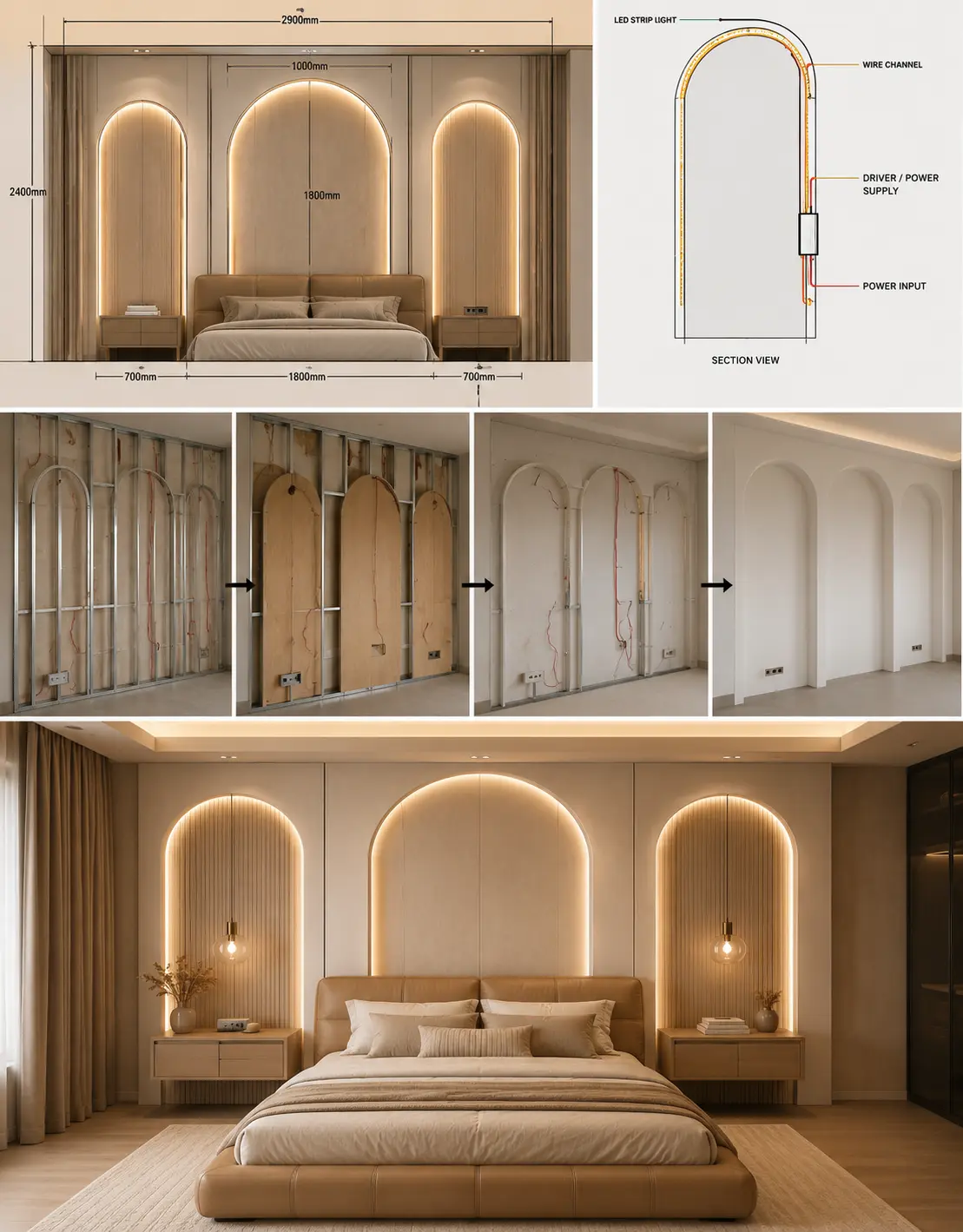 Aesthetic Bedroom Accent Wall Ideas