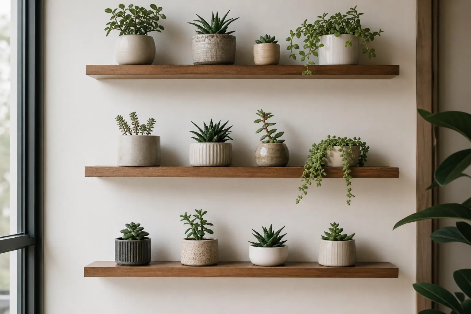 Modern Wall Mounted Plant Shelf Ideas
