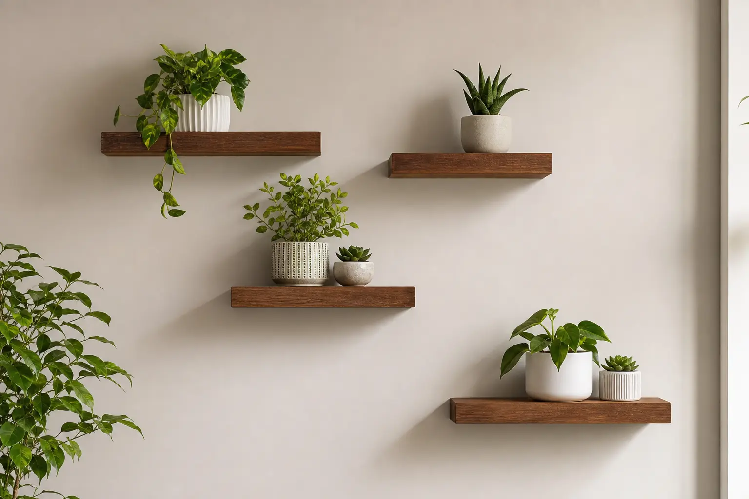 Modern Wall Mounted Plant Shelf Ideas