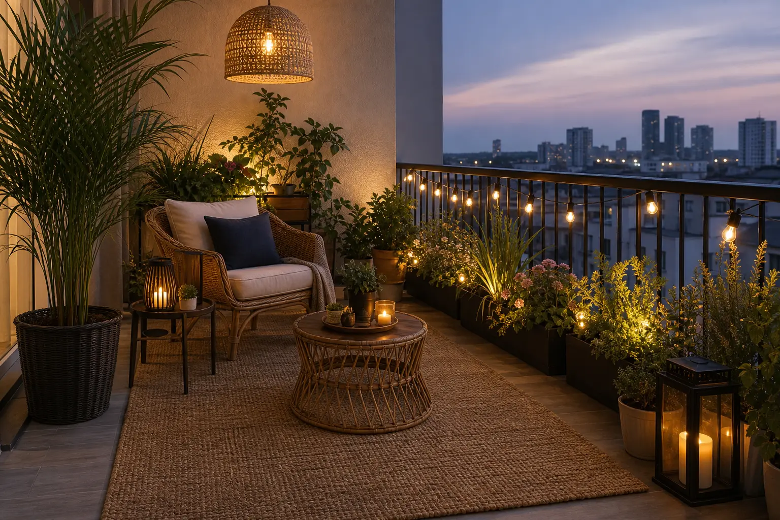 Cozy Modern Balcony Decor Ideas