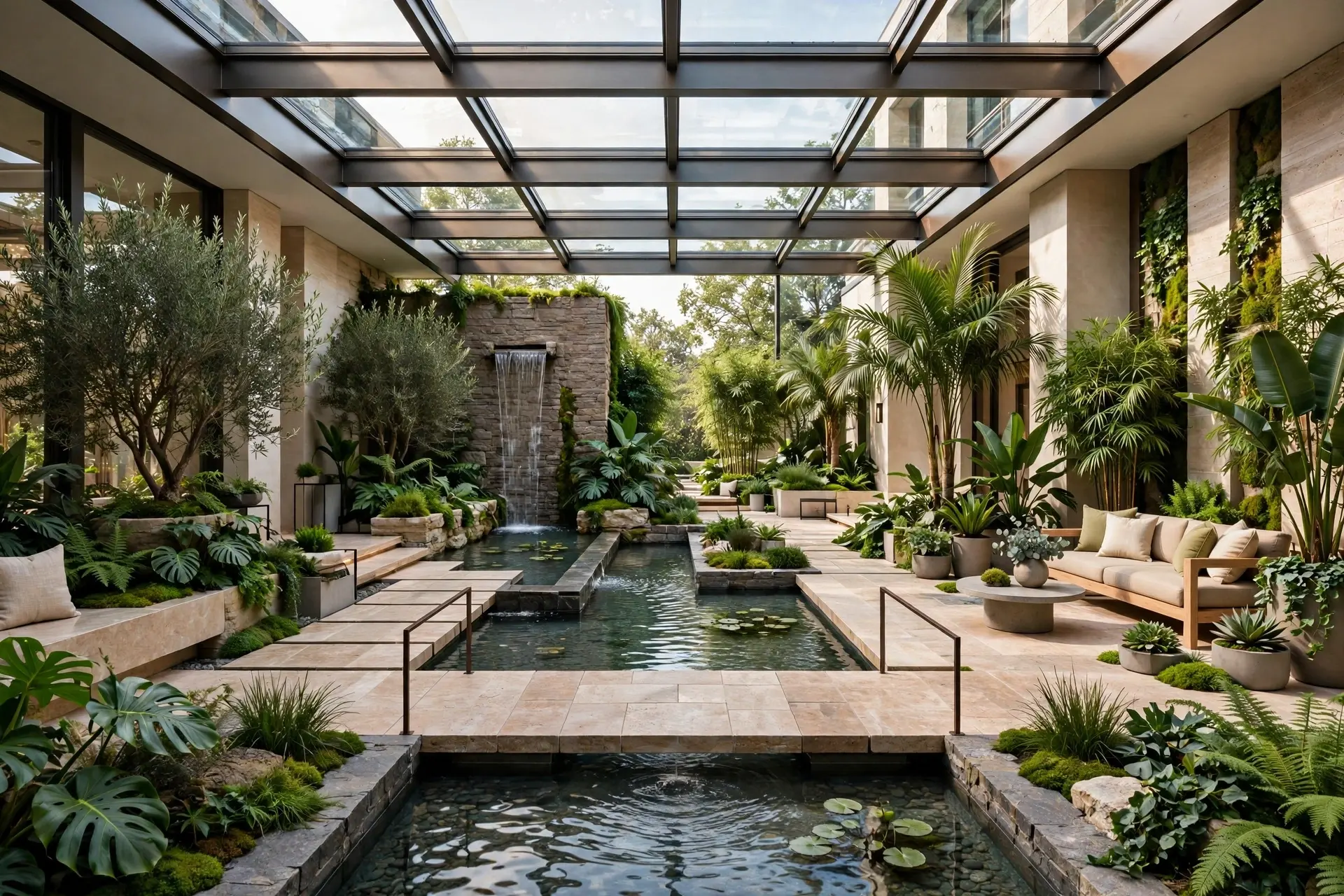 Luxury Indoor Garden Courtyard Ideas