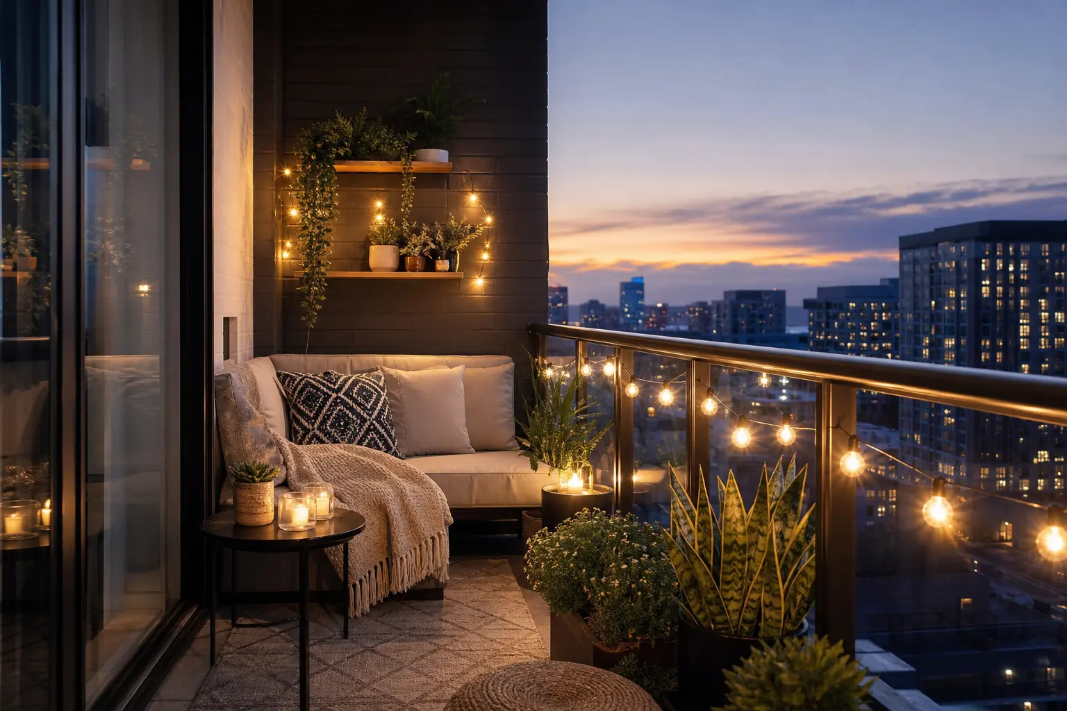 Modern Apartment Balcony Decorating