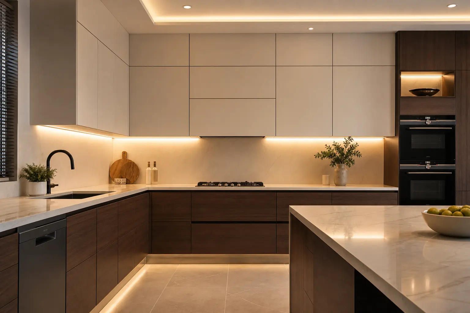 Modern Two Tone Kitchen Cabinet Ideas
