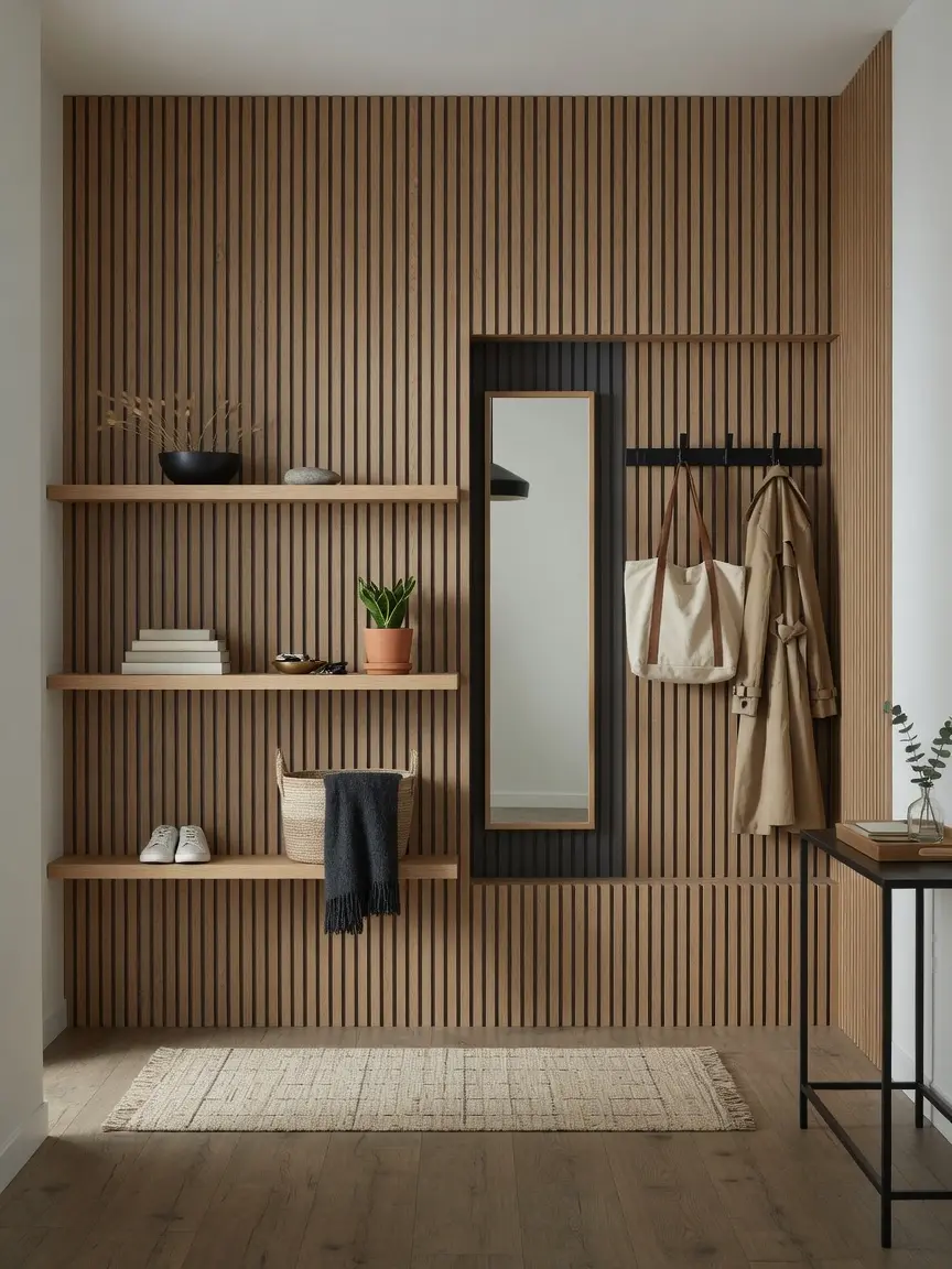 Modern Wooden Entryway Design Ideas