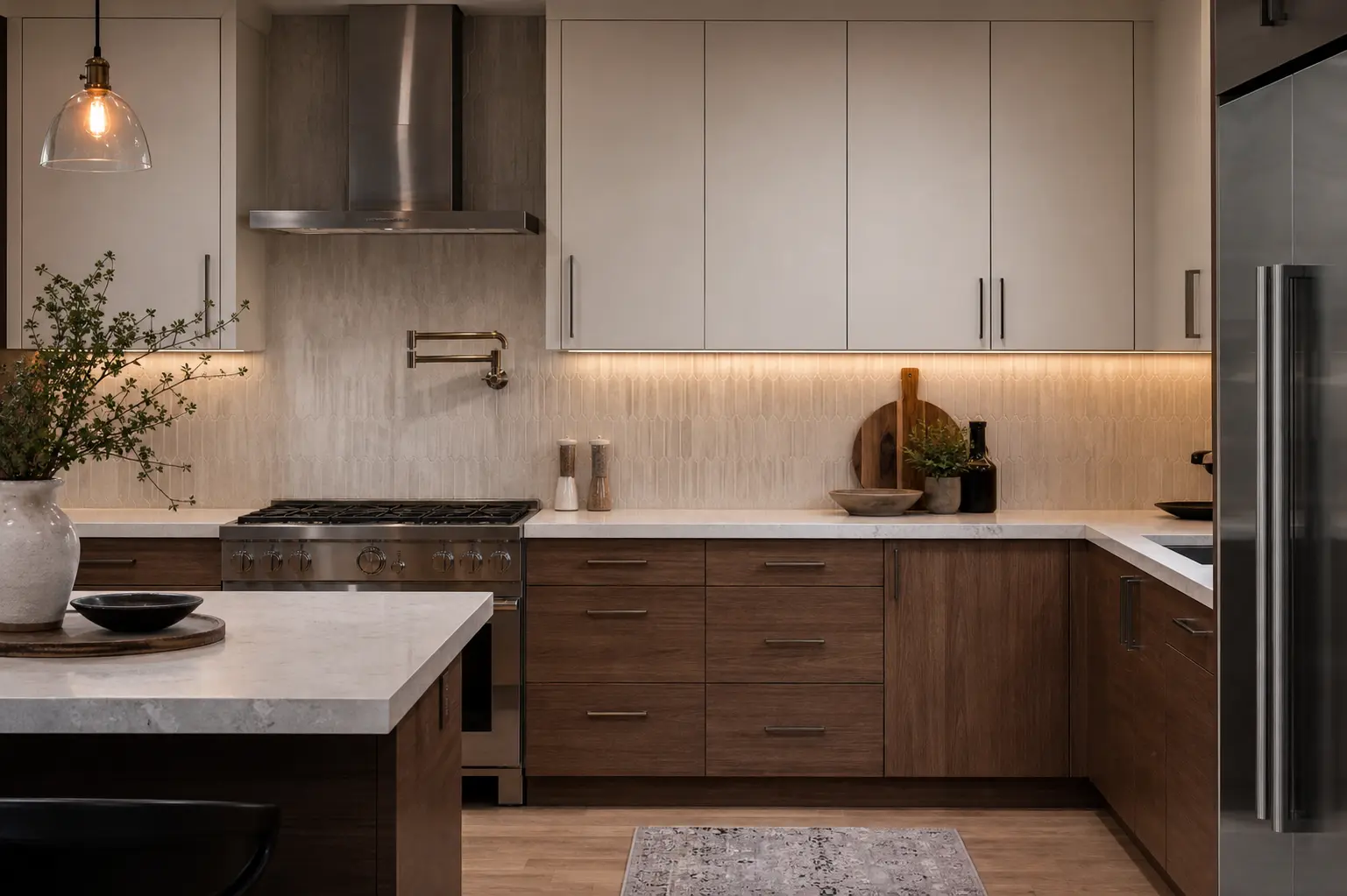Modern Two Tone Kitchen Cabinet Ideas